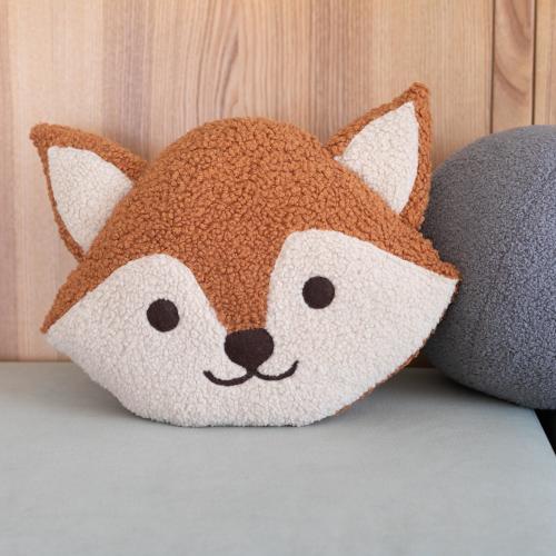 Cute Fox Pillow, Kawaii Fox Cushion, Nursery Decor, Handmade Plush Pillow, Animal Pillow, Kids Room Decor, Unique Gift