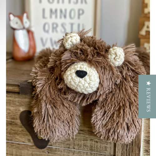Brown Bear Lovey Security Blanket