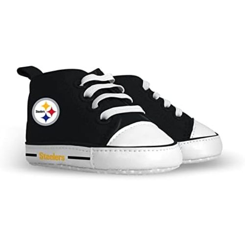 MasterPieces - NFL Baby Pre-Walkers Shoes, Officially Licensed, High Top Sneakers, Soft Anti-Slip Soles, Boys and Girls, 0-6 Months