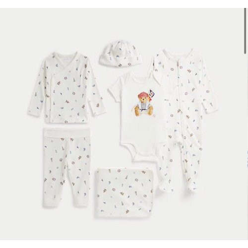 Polo Bear Cotton 6-Piece Gift Set