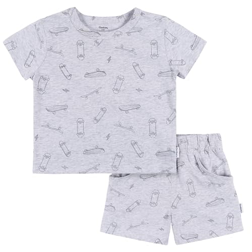 Gerber baby-boys Toddler T-shirt and Shorts Set