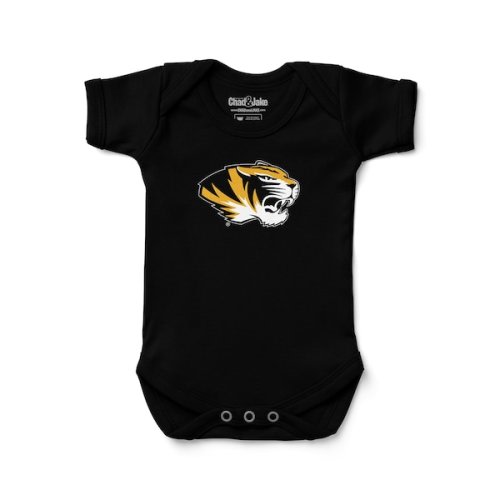 Missouri Tigers Chad & Jake Newborn & Infant Secondary Logo Bodysuit - Black