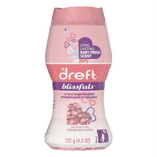Dreft Blissfuls, In-Wash Baby Fresh Scent Booster, 4.3 oz, Dissolves Easily