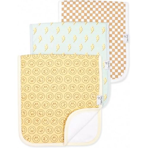 Copper Pearl Baby Burp Cloth Large 21''x10'' Size Premium Absorbent Triple Layer 3-Pack Gift Set Vance