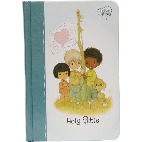 NKJV, Precious Moments Small Hands Bible, Hardcover, Teal, Comfort Print: Holy Bible, New King James Version