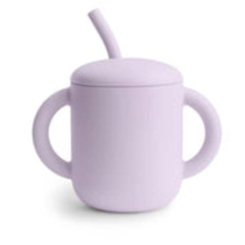 Mushie Baby Silicone Training Cup + Straw