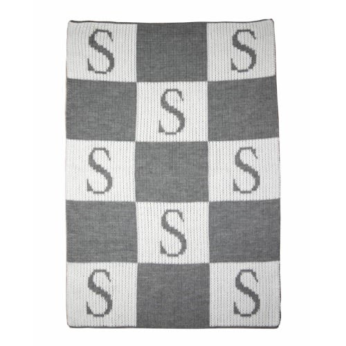 Initial & Colorblock Stroller Blanket, Personalized