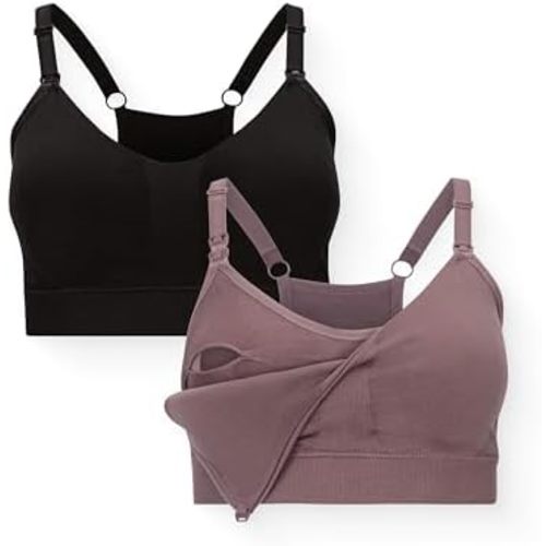 Kindred Bravely Essentials Sports Pumping & Nursing Bra, Hands Free, 2 Pack