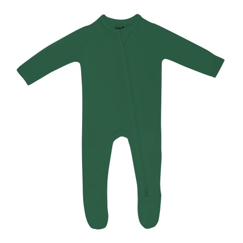 Zippered Footie in Forest
