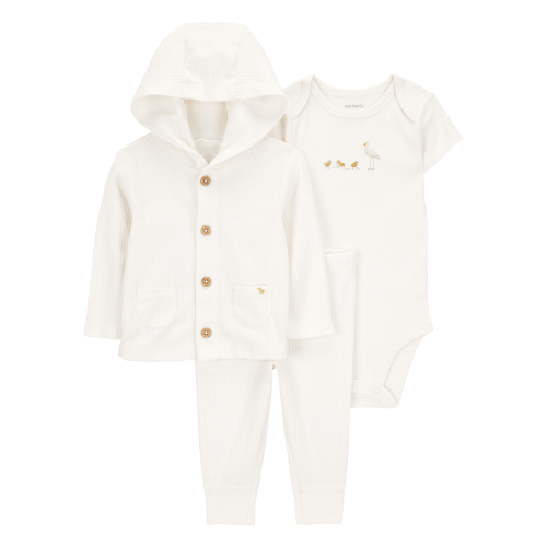 Baby 3-Piece Chick Little Cardigan Set - Ivory - Carter's | Carter's