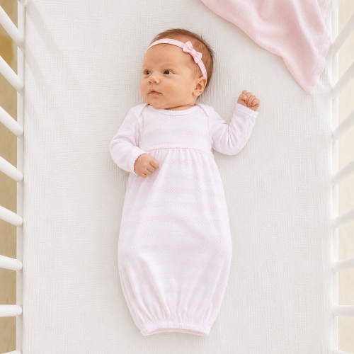 Baby of Mine Gathered Gown - Pink