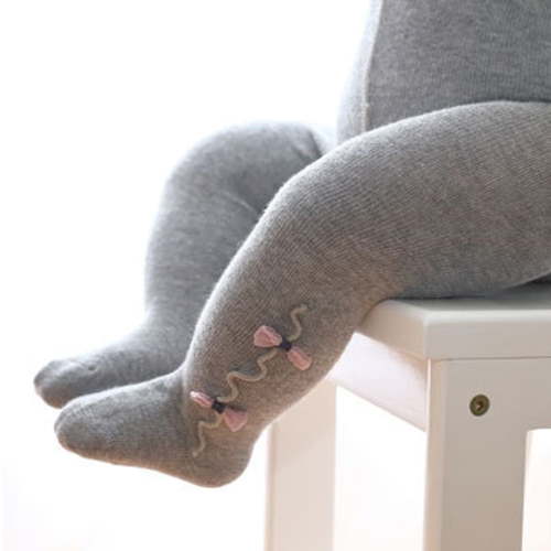 FAIWAD Newborn Baby Girls Cotton Tights Infant Bowknot Soft Knit Stockings Stretchy Daily Pantyhose