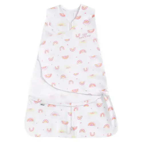 HALO Sunshine Rainbows Cotton Newborn Swaddle
