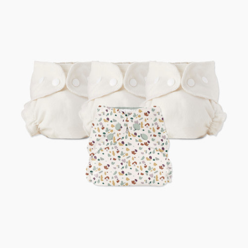 Esembly Blowout Proof Cloth Diaper Bundle - Terrazo, Size 1 (7-17lbs)