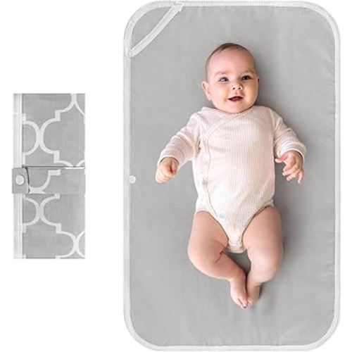 Accmor Portable Diaper Changing Pad, Foldable Waterproof Baby Changing Mat for Diaper Bag, Compact, Lightweight, Baby Changing Mat for Travel