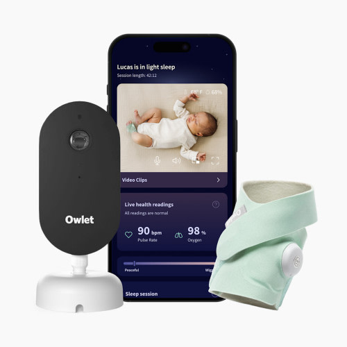 Owlet Dream Duo 3 Smart Baby Monitor - Mint