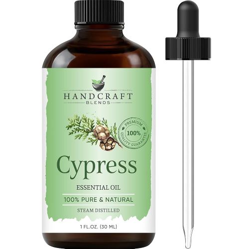 Handcraft Blends Cypress Essential Oil – 1 Fl Oz – 100% Pure and Natural – Premium Grade Essential Oil for Diffuser and Aromatherapy, Skin, Massage, Candle and Soap Making Fragrance