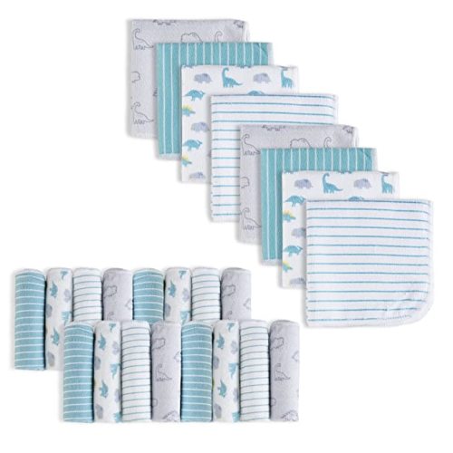 Softan Baby Washcloths, 24Pack Baby Wash Cloths Extra Soft & Ultra Absorbent, Baby Towels and Washcloths Face Towel Unisex for Boys Girls Face & Body, Washclothes Gentle on Sensitive Skin, 9''x 9''