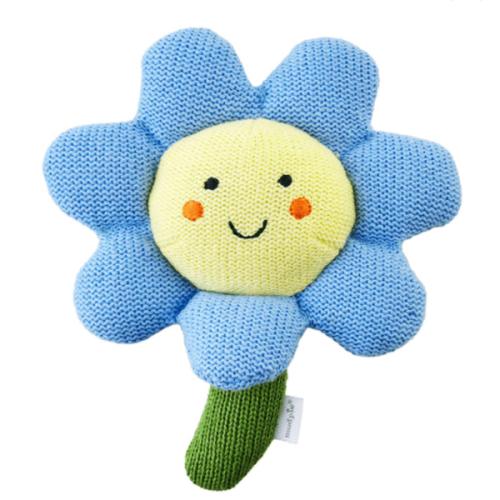 Blue Flower Rattle