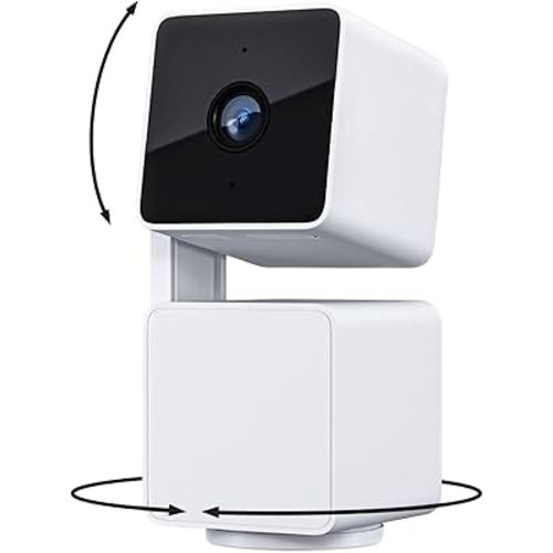 WYZE Cam Pan v3, Indoor/Outdoor IP65-Rated 1080p Pan/Tilt/Zoom Wi-Fi Smart Home Security Camera with Color Night Vision, 2-Way Audio, Compatible with Alexa & Google Assistant, Free Expert Setup