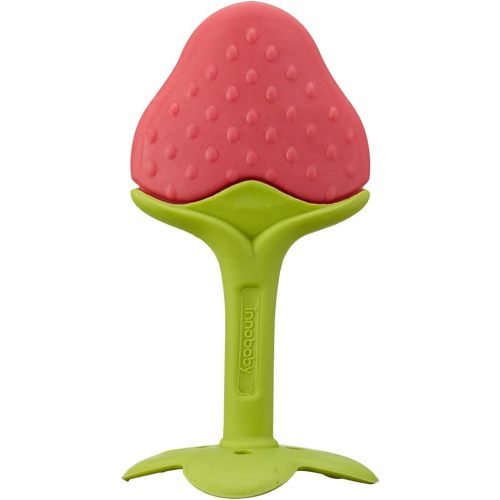 Innobaby Original Teethin Smart EZ Grip Fruit Teether and Sensory Toy for Babies and Toddlers in Berry. BPA Free Teether