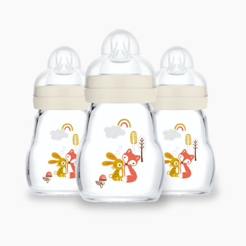 MAM Feel Good Slow Flow Premium Glass Bottle (3 Pack) - 5oz