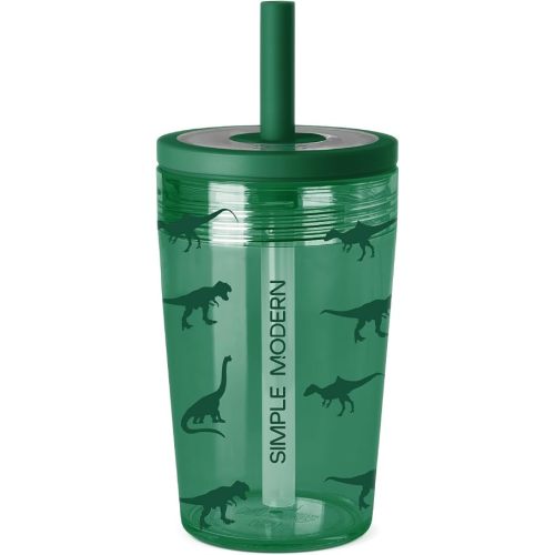 Simple Modern Toddler Tumbler with Straw | 12oz Cute Kids Cup | Dinosaur