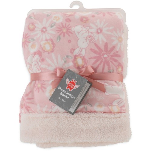 Weegoamigo Sherpa Snuggle Blanket  - Anne Hopaway Bunny