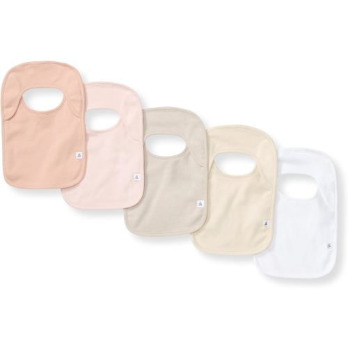 Burt’s Bees Baby Organic Baby Bibs – 100% Cotton Newborn Infant Bibs for Baby Boys & Girls
