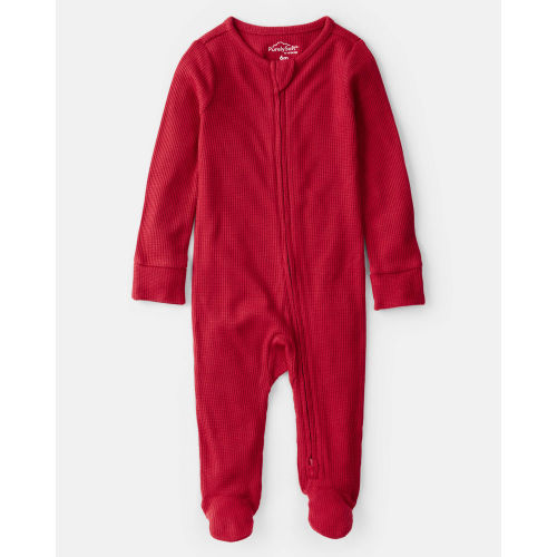 Baby Holiday Red PurelySoft Long-Sleeve Sleep & Play Pajamas - Red - Carter's | Carter's