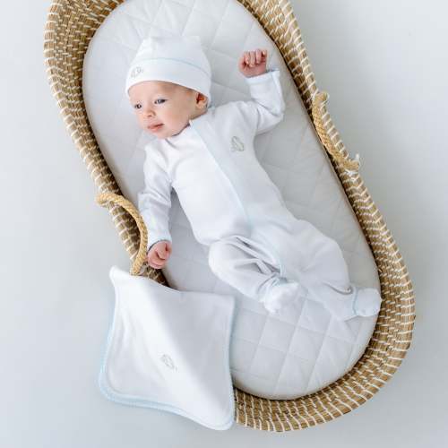 Baby Boy Baseball Embroidered Footie - Pima Cotton - Lil' Sluggers – Magnolia Baby