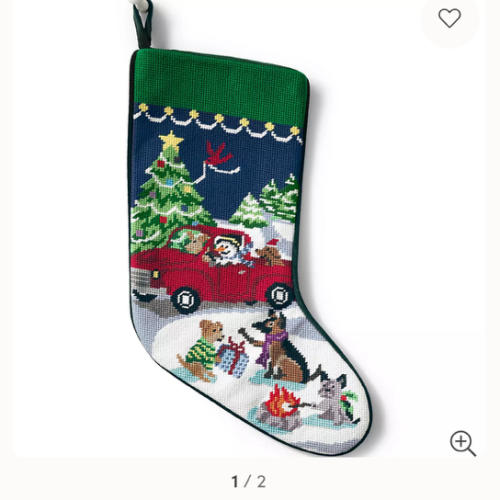 Needlepoint Personalized Christmas Stocking | Lands' End