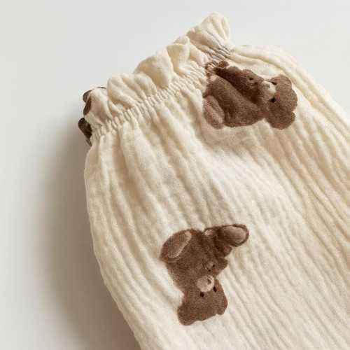 Muslin Baby Pants, Baby Harem Pants, Cotton Gauze Trousers, Baby Bloomers, Organic Baby Clothes, Neutral Baby Outfit, Baby Trousers, Boho