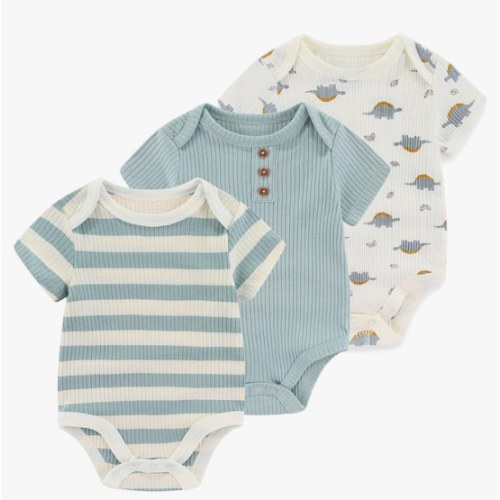 Baby Bodysuit Boy Girl Clothes Soft Newborn Infant Outfit Short Sleeve Romper