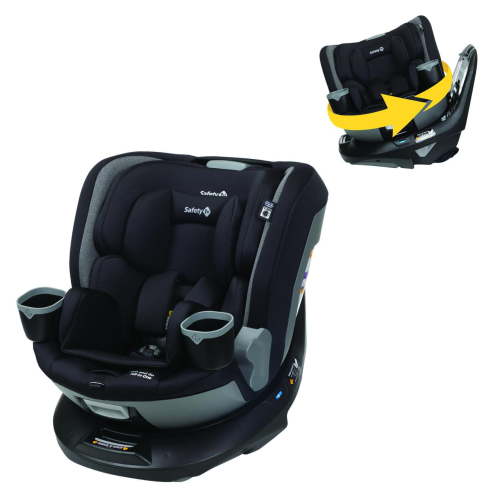 Safety 1 Turn and Go 360 Rotating All-in-One Convertible Car Seat, Black Beauty
