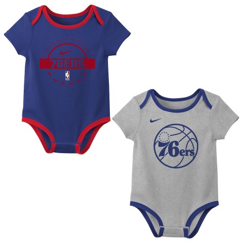 Infant & Newborn Philadelphia 76ers Nike Two-Piece Bodysuit Set