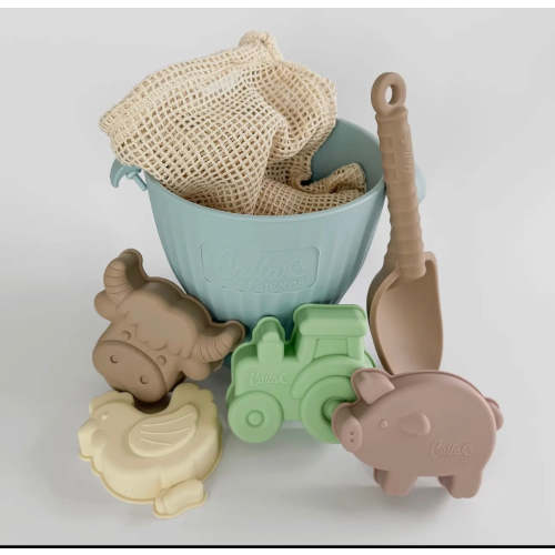 Farm silicone beach toy set