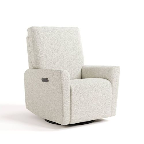 Storkcraft Santorini Deluxe Power Recliner Swivel Glider with Dual USB Charging