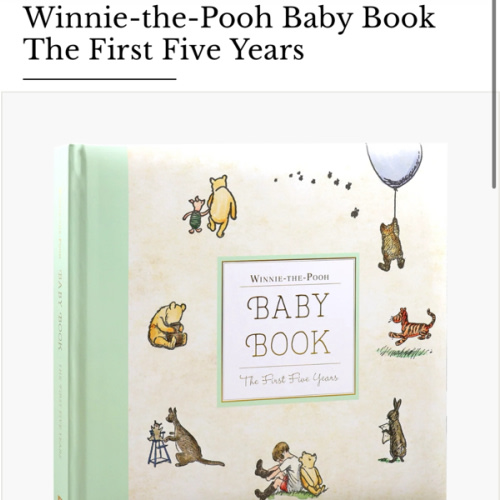 Winnie-the-Pooh Baby Book The First Five Years