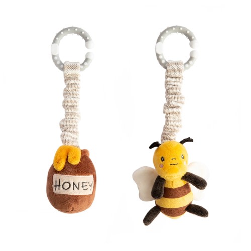 Living Textiles Stroller Toys Bee & Honey Pot 2 Pack