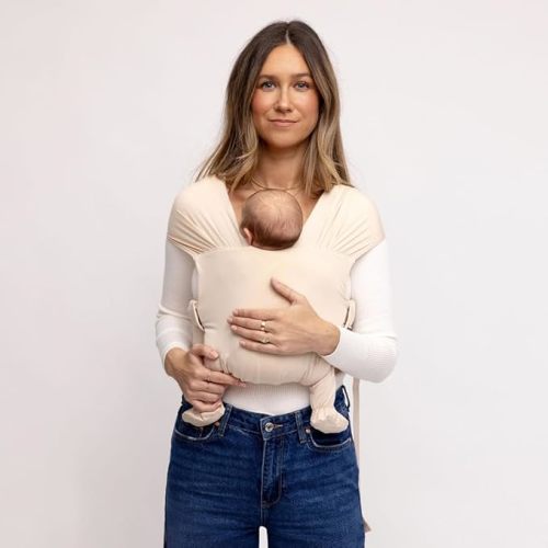 WildBird - Aerial Buckle Wrap - 0-6 Months - Standard (XS-XL) Sparrow - Newborn Baby Carrier - Front Carry - Soft Fabric, Straps, Head Support, Padded Waist Belt - Baby Essentials - New Mom Gifts