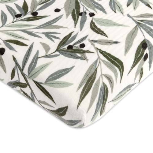 Mini Crib Sheet in GOTS Certified Organic Muslin Cotton