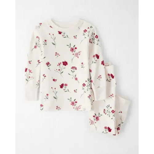 Baby Girl 2-Piece Organic Cotton Pajamas in Rosethorn Hollow - Little Planet | Carter's