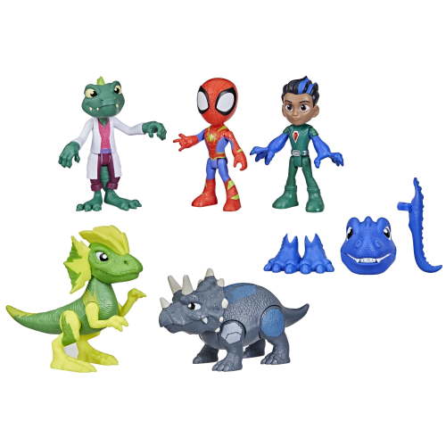 Marvel Spidey and His Amazing Friends Dino-Webs Adventure Pack, 4” (10 cm) Toys, 3+