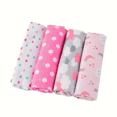 4pcs soft cozy kids flannel swaddle blankets lightweight - Temu