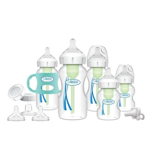 Dr. Brown's Anti-Colic Options+ Wide-Neck Baby Bottle Essentials & Sippy Spout Gift Set - 0-6m