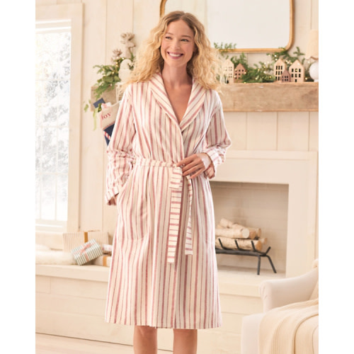Organic-Cotton Heritage Flannel Robe
