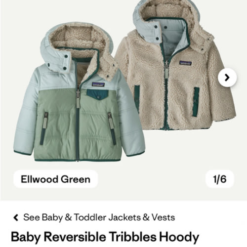 Patagonia Baby Reversible Tribbles Hoody