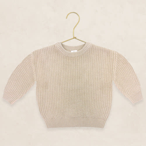Knit Chunky Sweater - Tan