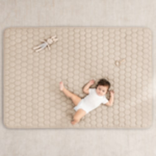 Play Mat with Non-Slip Bottom in Sand – Comfy Cubs